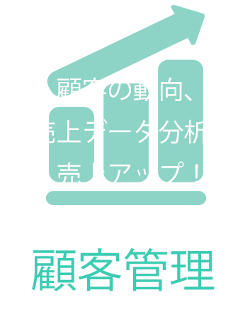 顧客の動向、売上データ分析で売上アップ！売上アップ